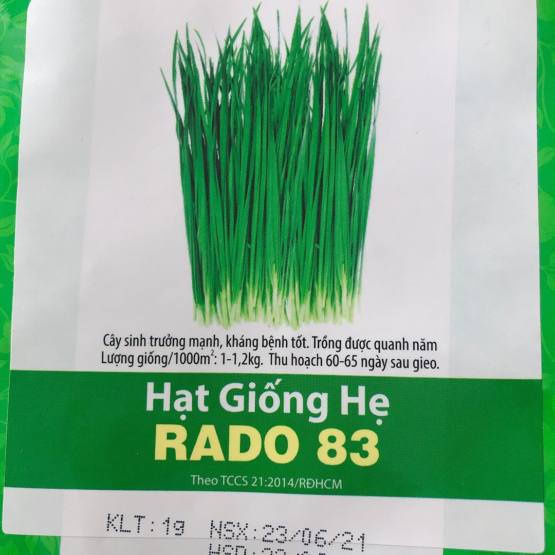 Hạt giống RD Hẹ lá Rado 83 gói 1gr
