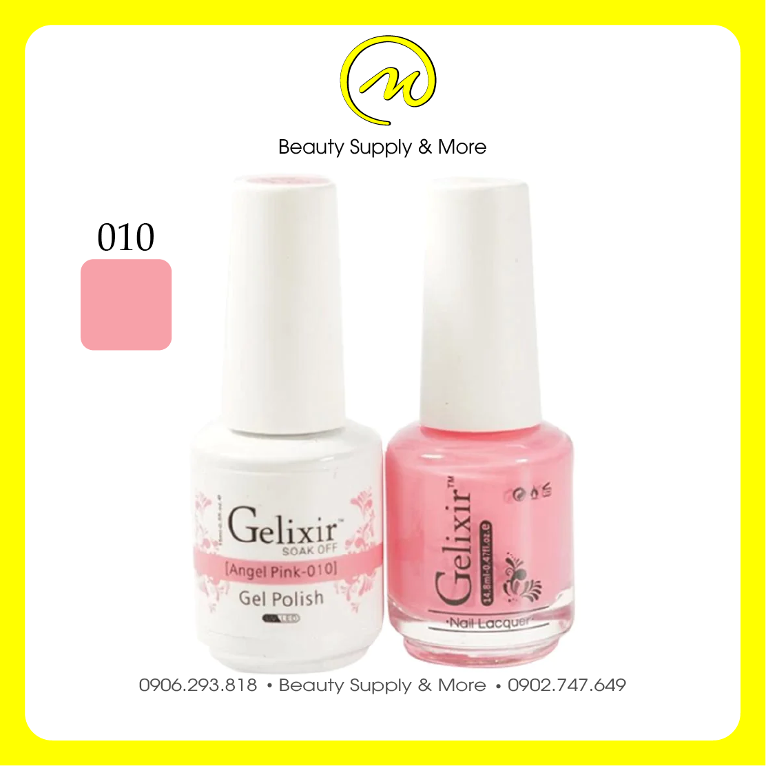 SƠN MÓNG TAY GELIXIR MỸ - BÁN THEO SET (Gồm 1 chai gel và 1 chai thường)