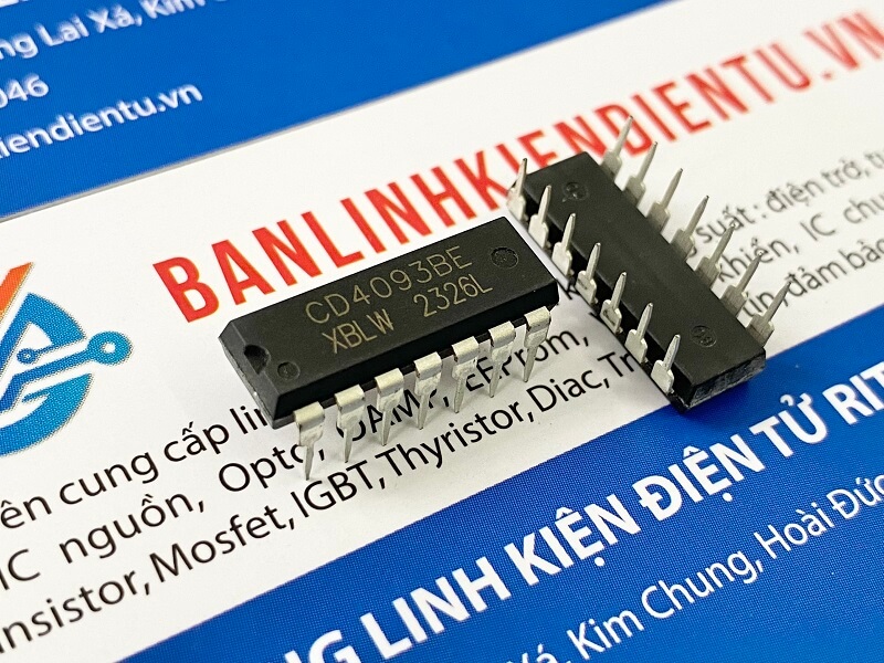 Combo 5 chiếc CD4093BE, CD4093 Dip 14 Hàng nhập khẩu