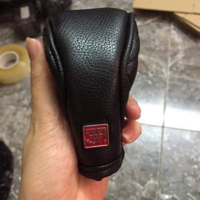 Bọc cần số da 3P cho xe Ô tô màu đen