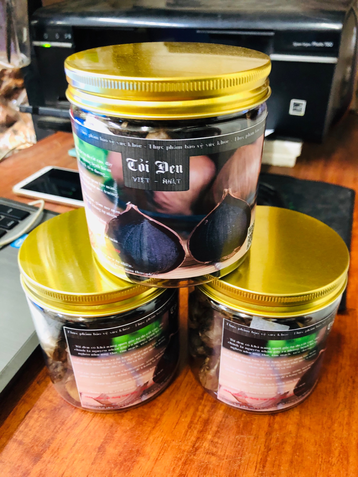Hũ 200g tỏi đen một nhánh