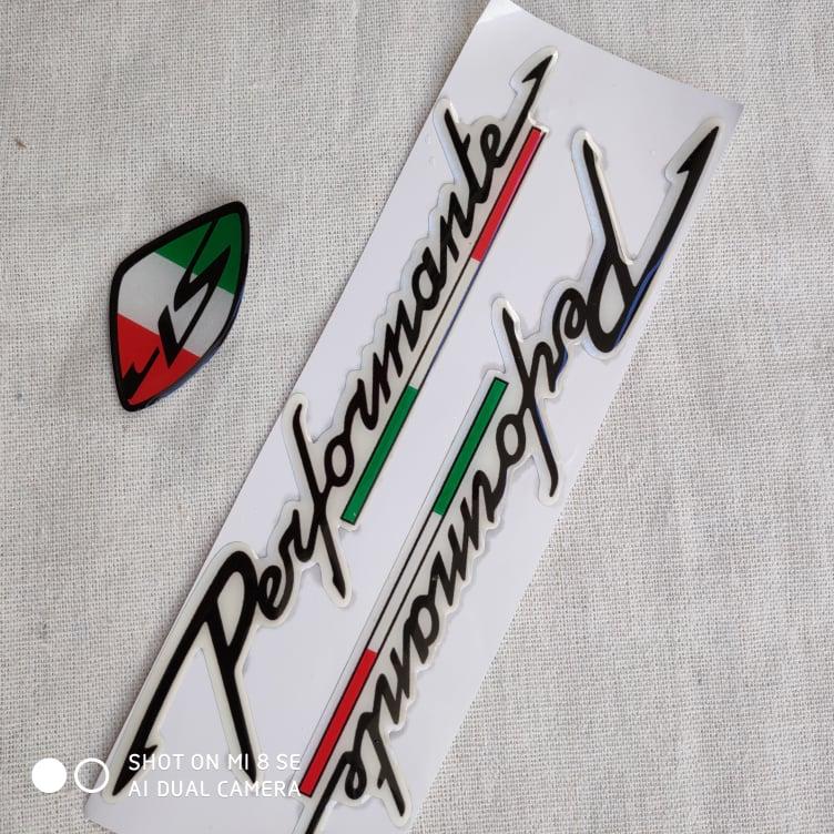 [COMBO]TEM LOGO CHỮ SH Ý VÀ CHỮ PERFORMANCE ĐEN CHO DÒNG XE SH ĐẢNG CẤP