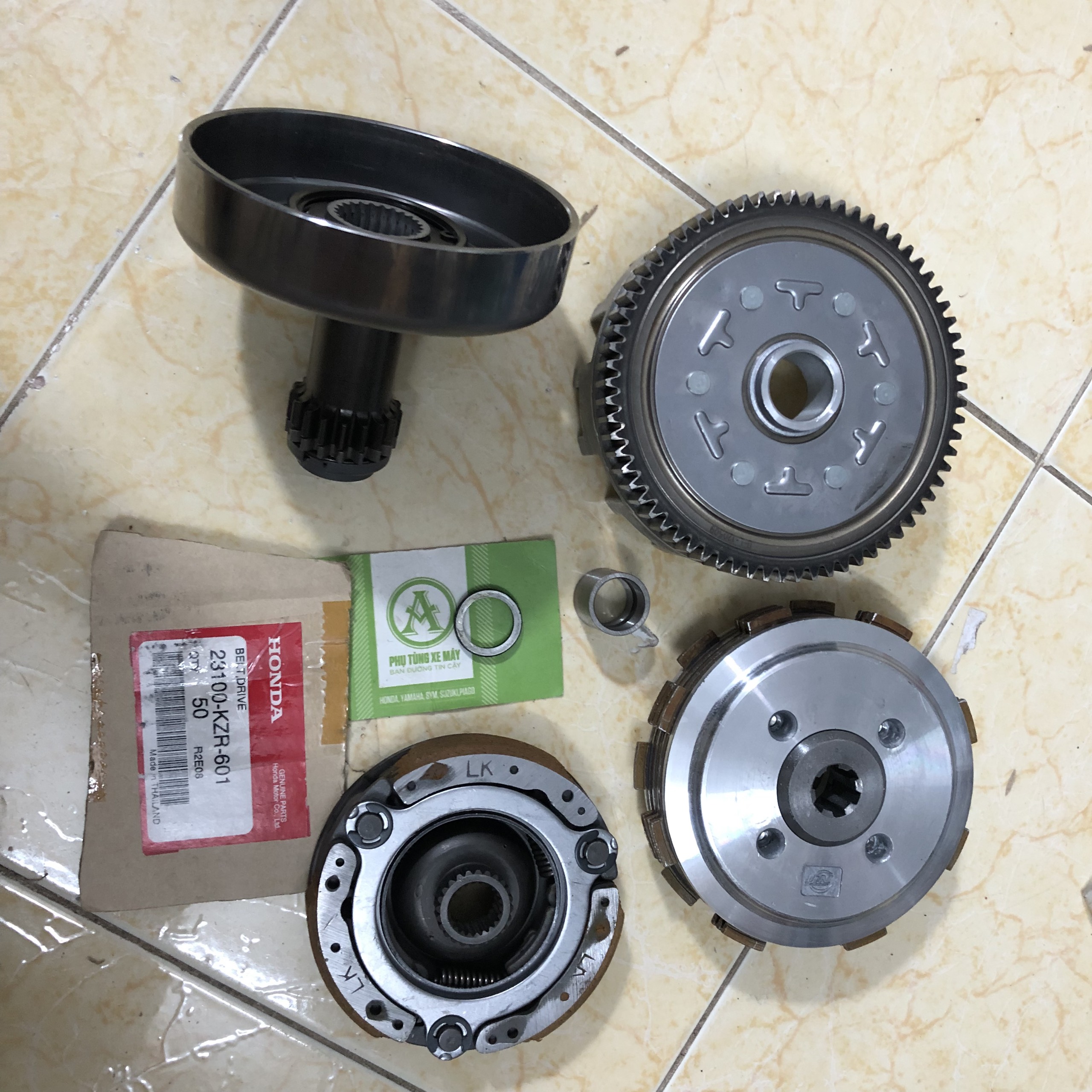 Bộ nồi trước sau Dream / Wave đời đầu 100cc