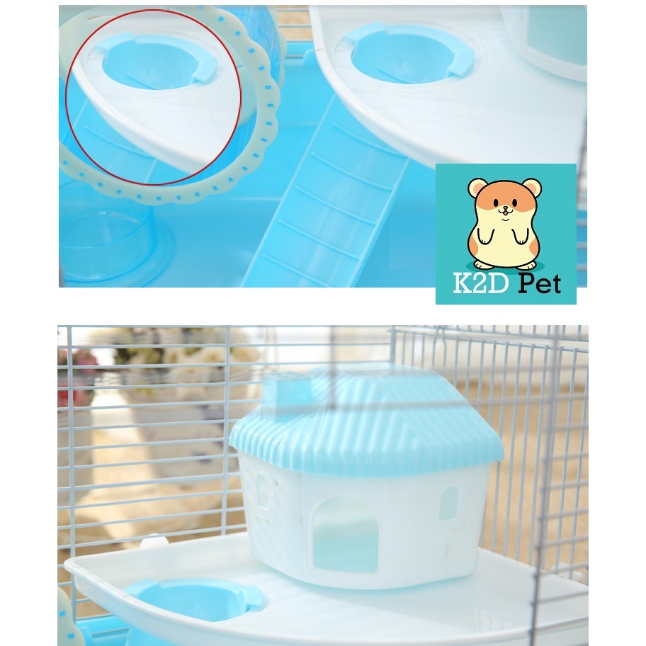 [Hoàn tiền 10%]Lồng Hamster ống nối Size Đại 47x30x35cm