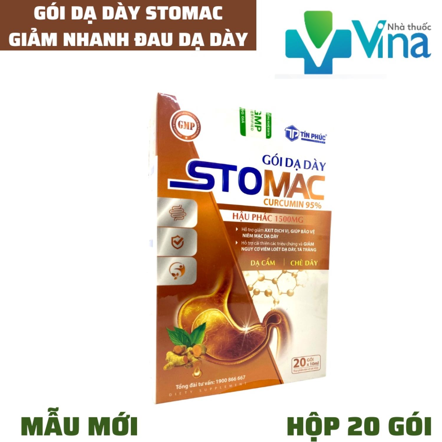 Gói dạ dày Stomac Curcumin 95%