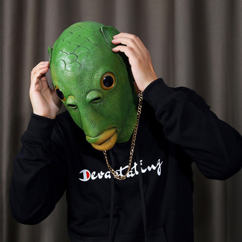 Mặt Nạ Cosplay Cá Xanh