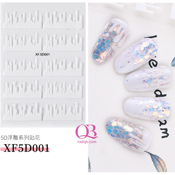 [HCM]Sticker 5D dán móng trang trí móng nail