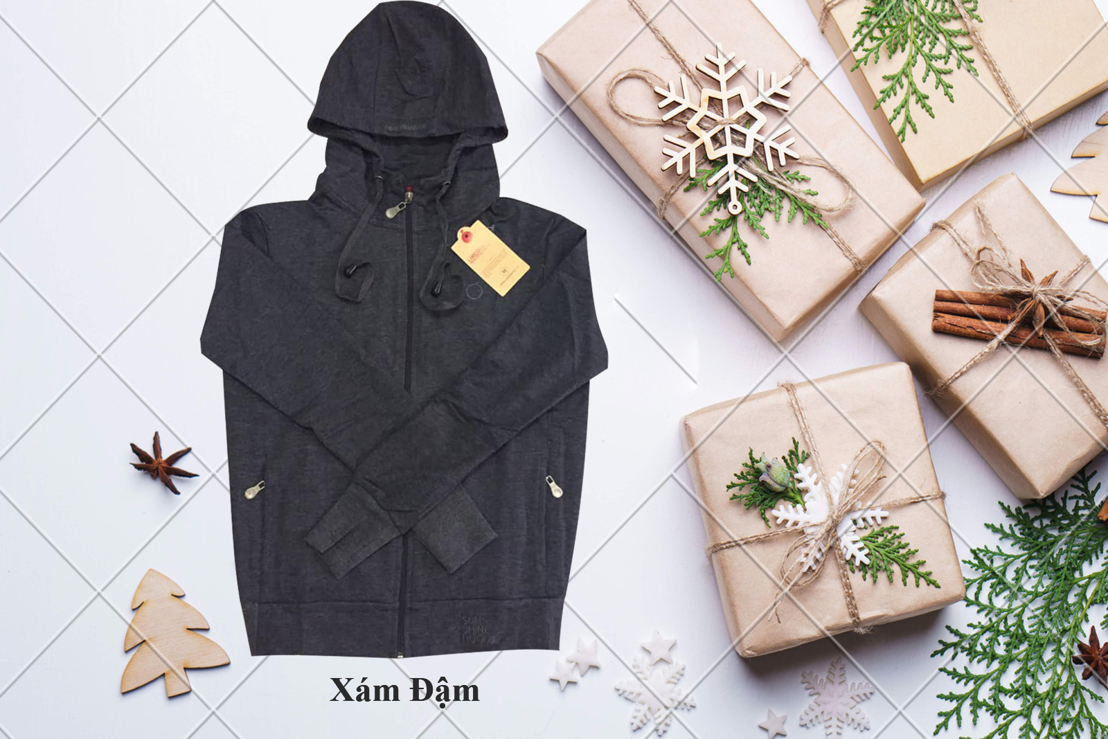 [HCM]ÁO KHOÁC NỮ XÁM ĐẬM- CHẤT ĐẸP