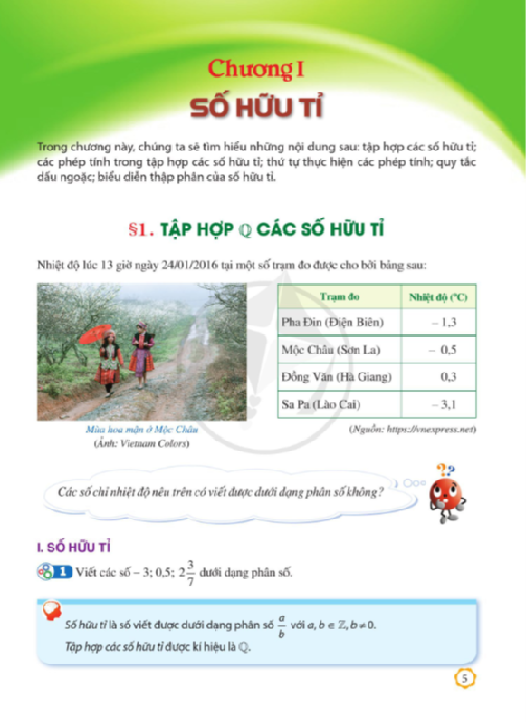 Toán Lớp 7 Tập 1 - Bo Canh Dieu