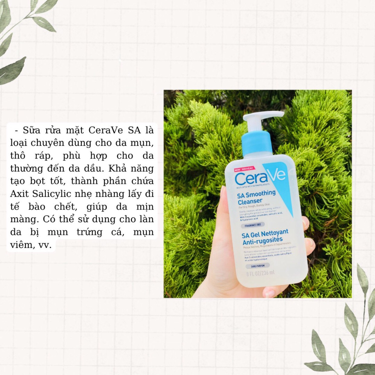 Sữa rửa mặt dịu nhẹ cho mọi làn da CeraVe (88 - 236 - 473ML)