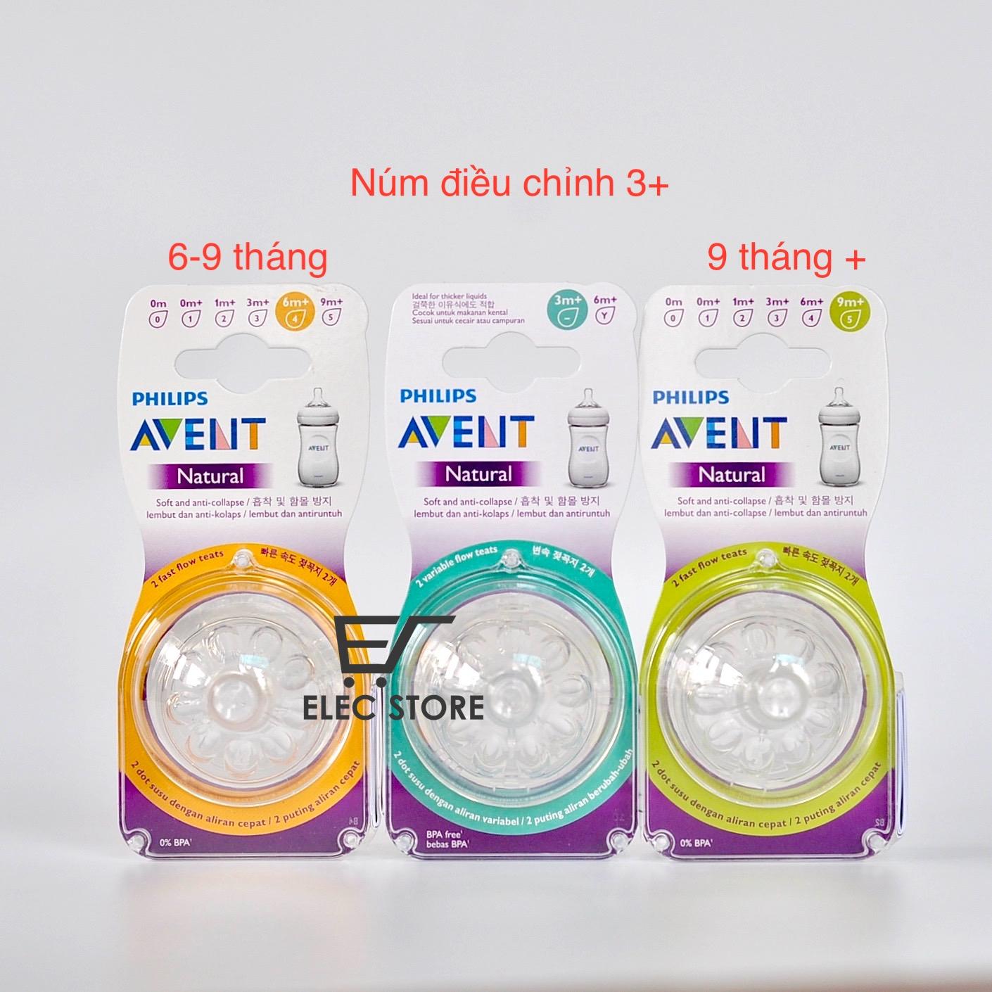 02 Núm Ti Philips AVENT Natural số 2 (Cho bé từ 1tháng+)