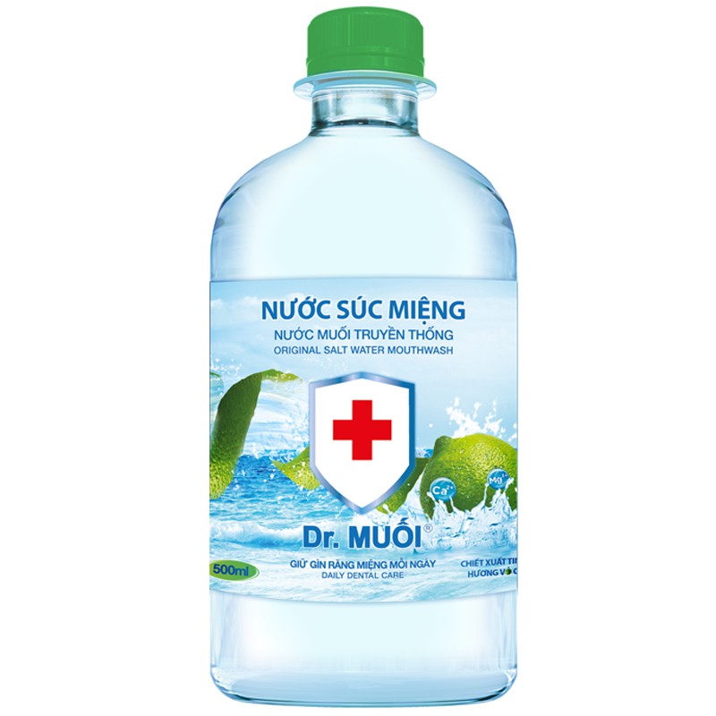 Nước súc miệng dr. muối hương vỏ chanh