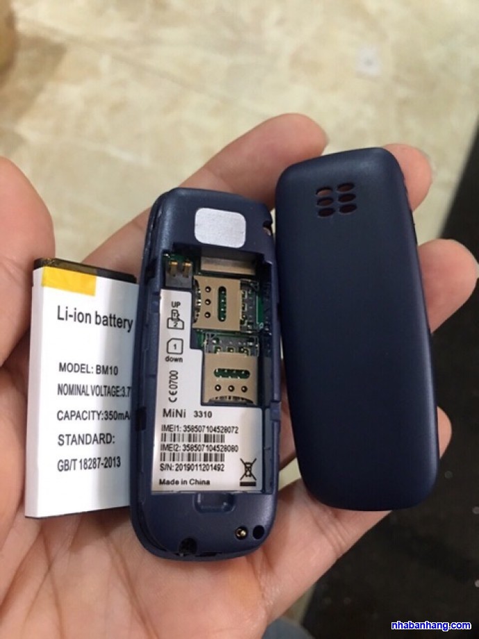 Pin điện thoại Nokia 3310 mini (Bm10 mini siêu nhỏ)