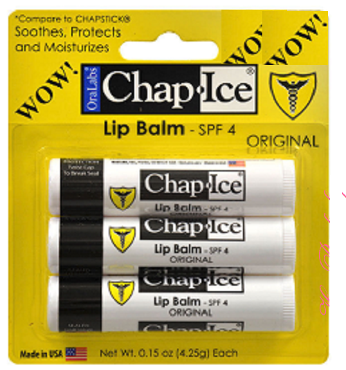 Son Dưỡng Môi Chap-Ice Lip Balm set 3 * 4.25g