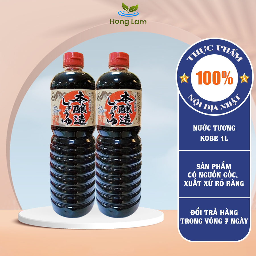Nước Tương Xì Dầu Kobe Nhật Bản 1L