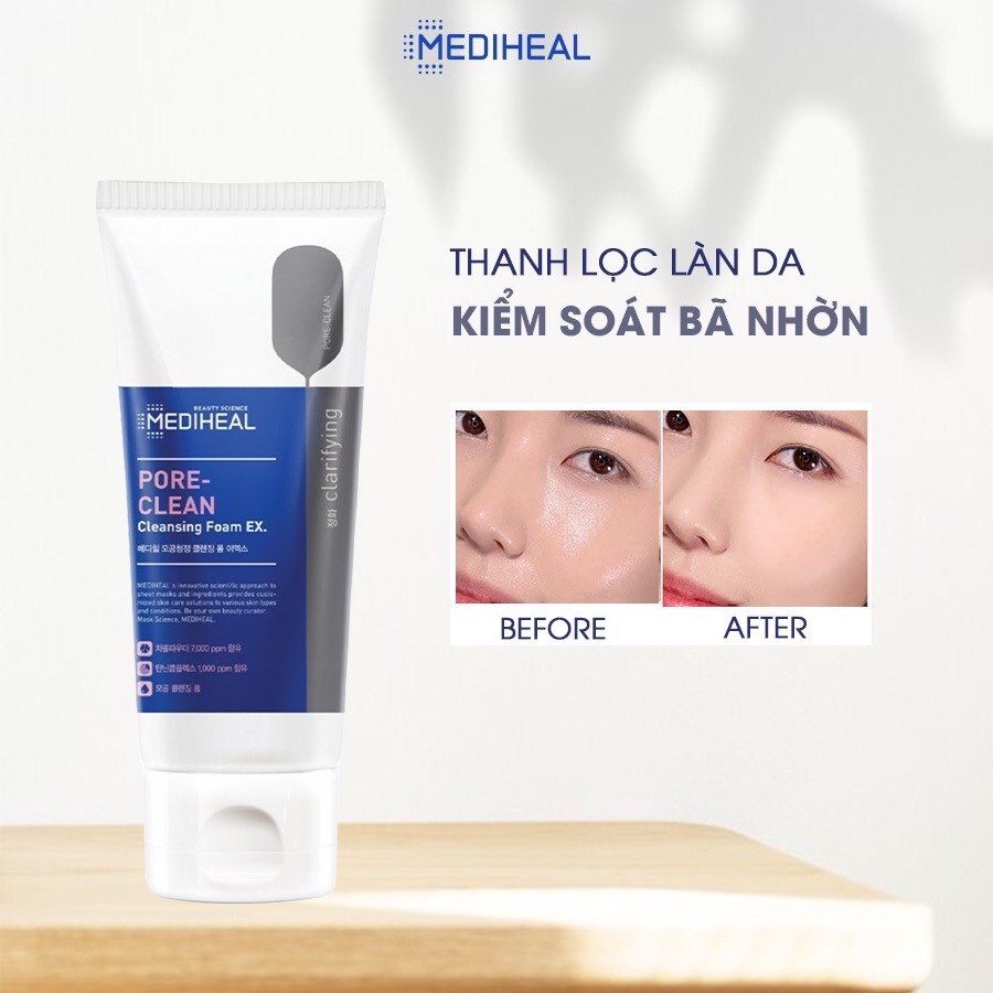 Sữa rửa mặt Mediheal Cleansing Foam 170ml_Quizz Cosmetics