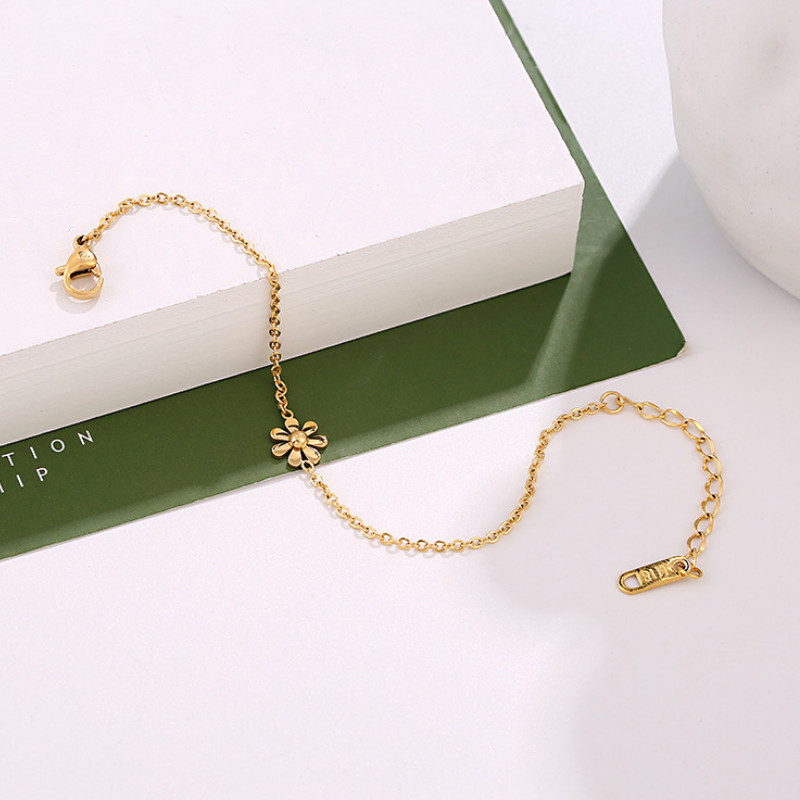 Lắc Tay Hoa Cúc Titan Ko Đen TT 2919