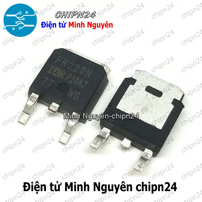 [2 con] (SOP) Mosfet Dán FR220 TO-252 5A 200V Kênh N (SMD) (IRFR220NTRPBF FR220N IRFR FR 220) - HH006231