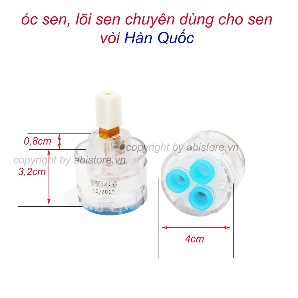 Óc Sen Vòi Tắm Nóng Lạnh Chuyên Dùng Cho Sen Vòi Hàn Quốc, Lõi Sen Cao Cấp, Ruột Sen Hàn Quốc, Van Điều Nước Củ Sen