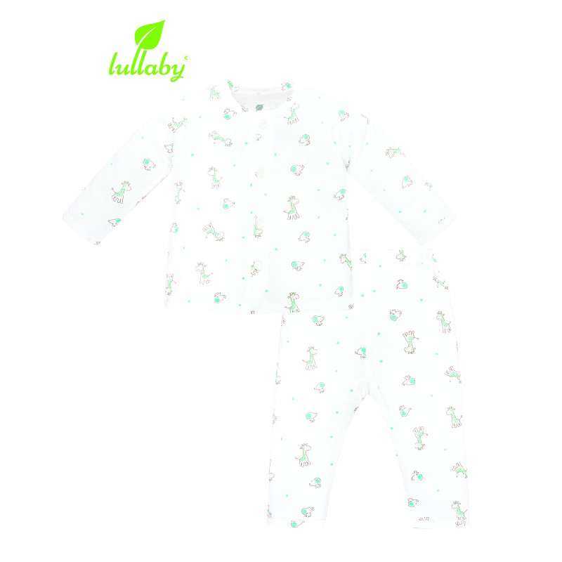 Lullaby - Bộ Quần Áo Cài Giữa Tay Dài - Nh605-606P