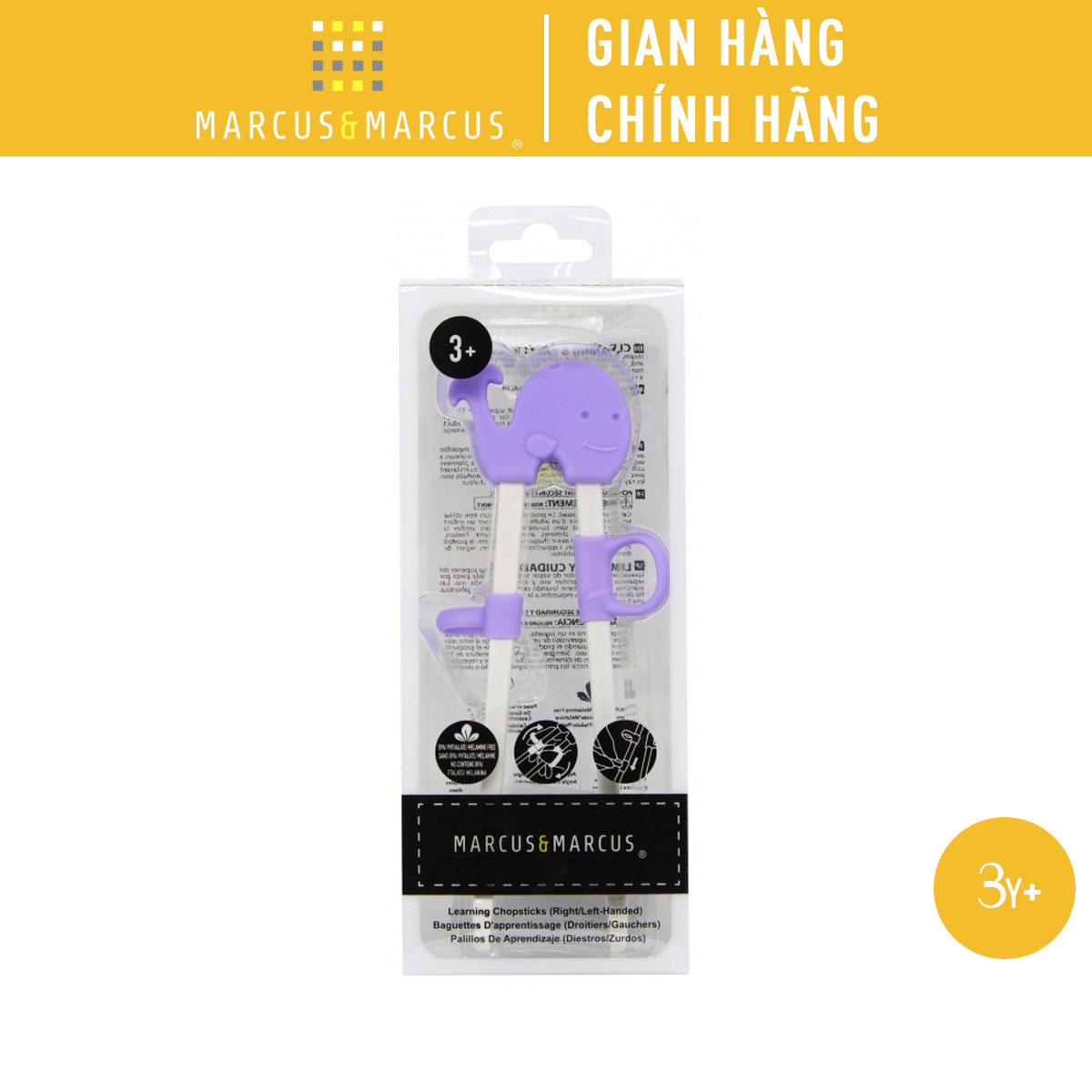 Đũa tập ăn cho bé Marcus & Marcus, từ 3 tuổi - Willo