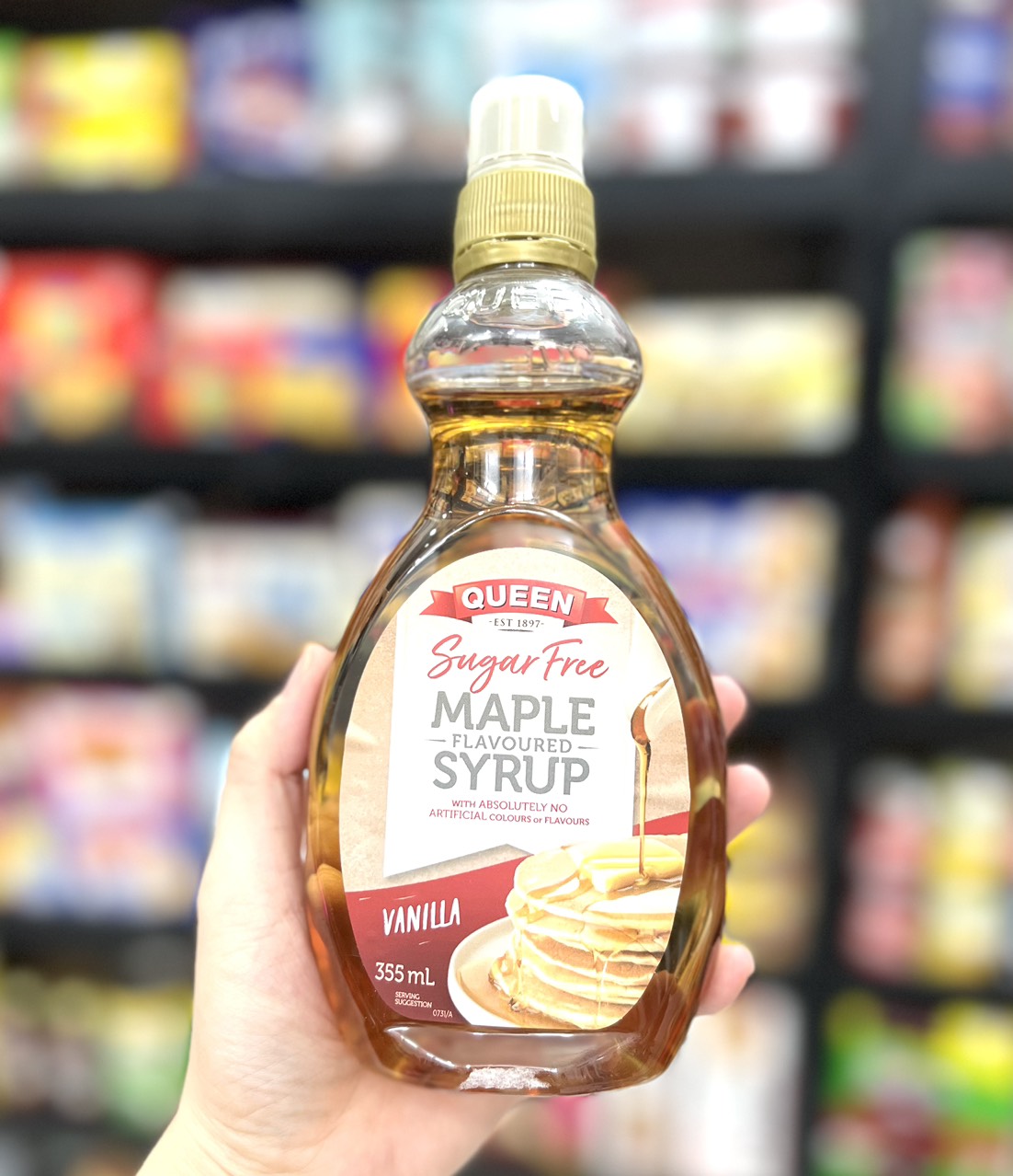Syrup leaf sugar free Queen maple syrup hulled 355ml