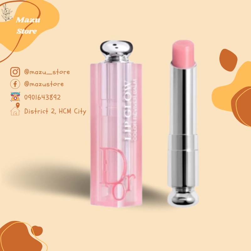 Dior màu 012 ,020 lip glow son dưỡng môi