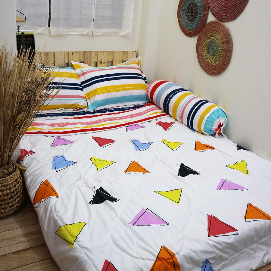 Bộ Ga Gối Cotton Đũi Hàn Quốc - ACD 003