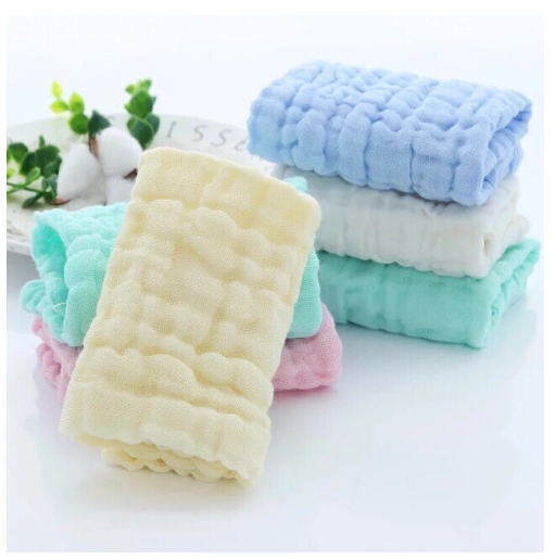 Set 5 Khăn Xô 6 Lớp Rửa Mặt Cho Bé trai/ bé gái ( Loại Màu)