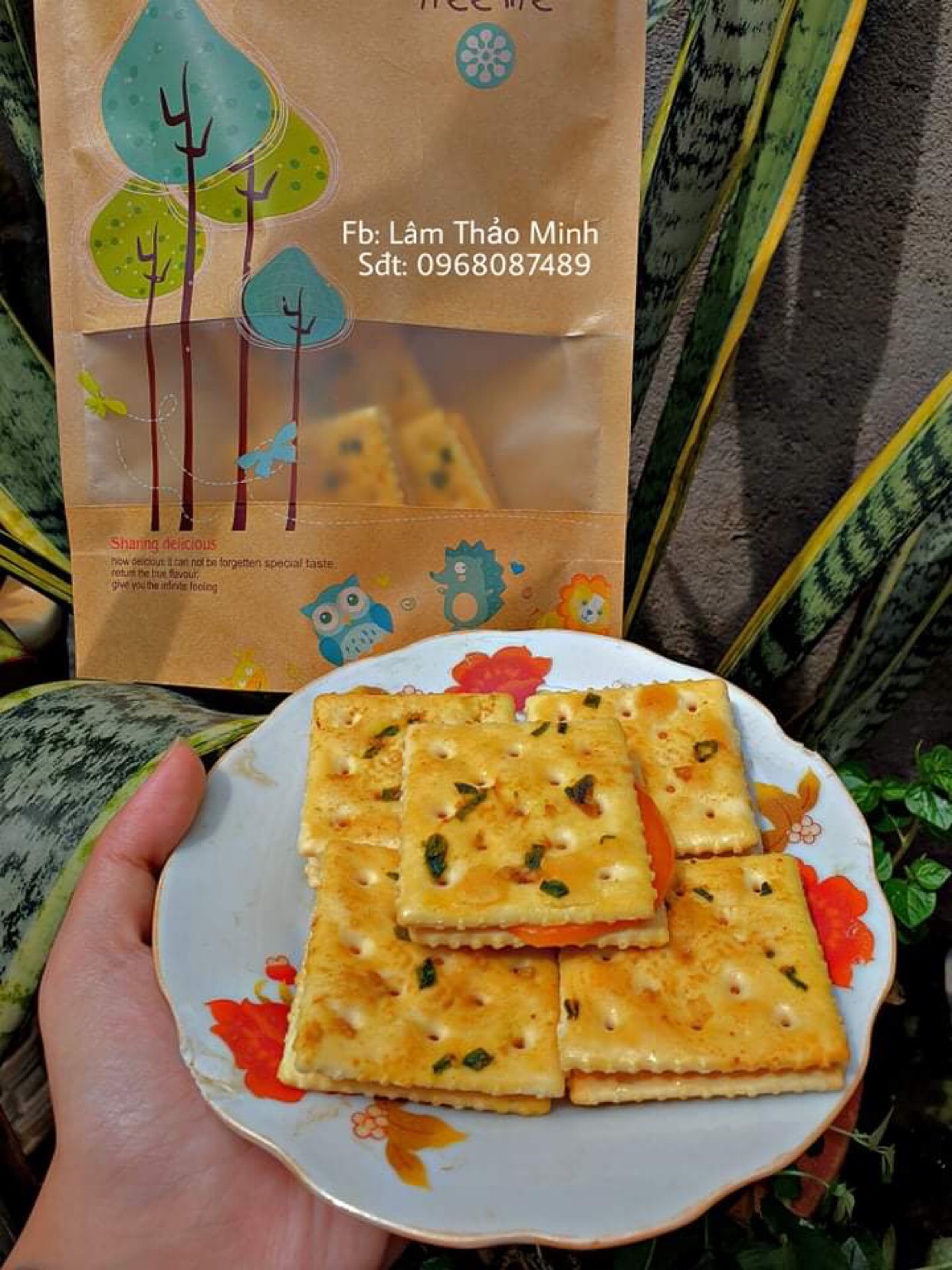 Bánh quy hành kẹp phô mai Handmade