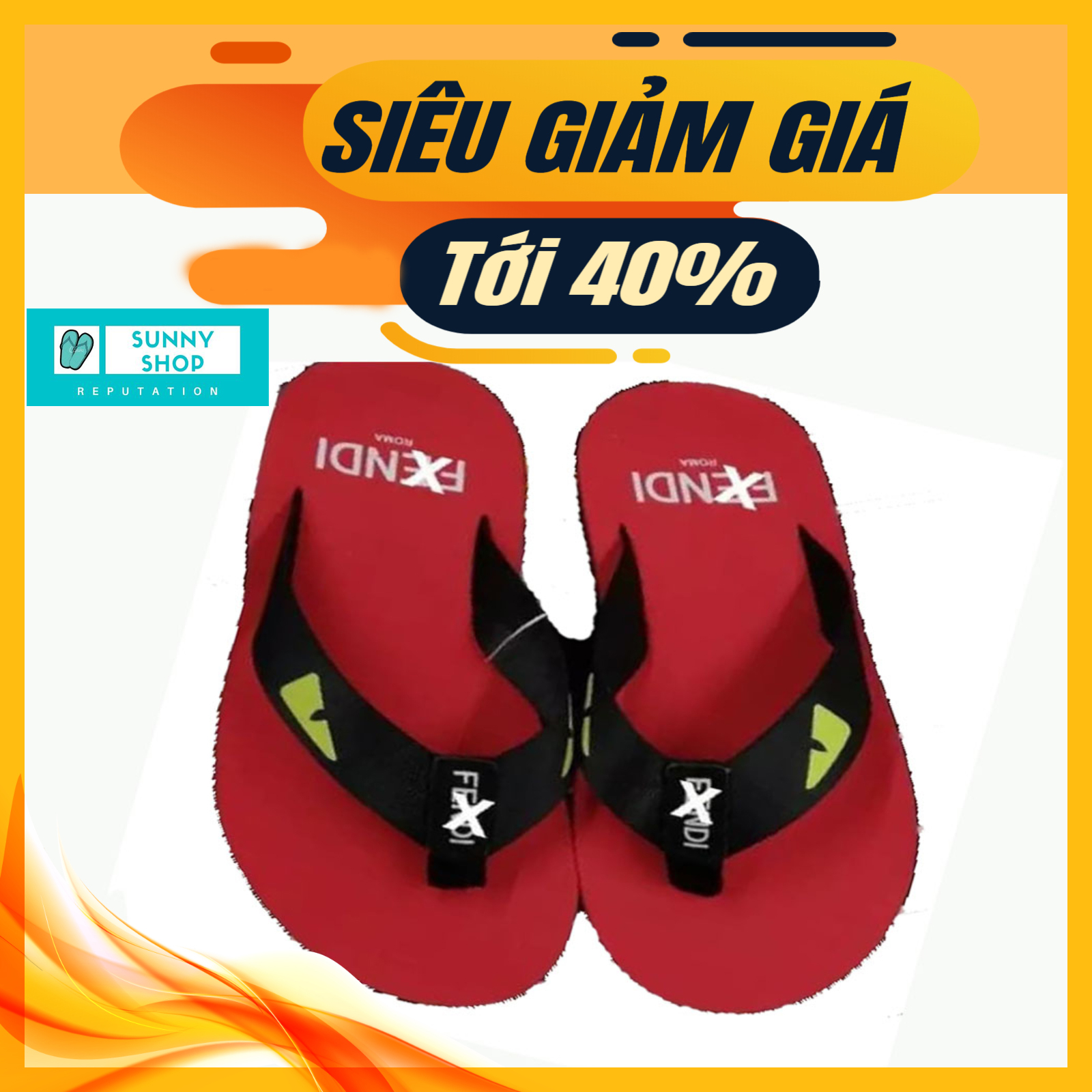 Dép kẹp nam mắt cáo F.D (7 Màu)