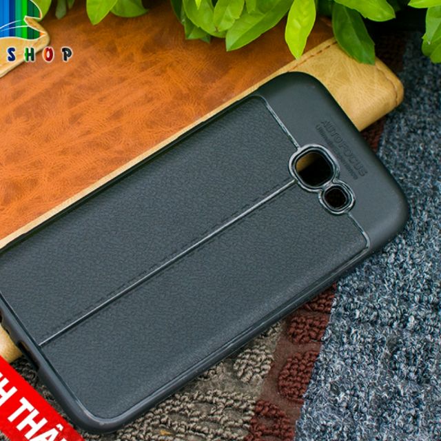 Ốp lưng samsung A5 2017 silicon giả da,chống sốc auto Focus