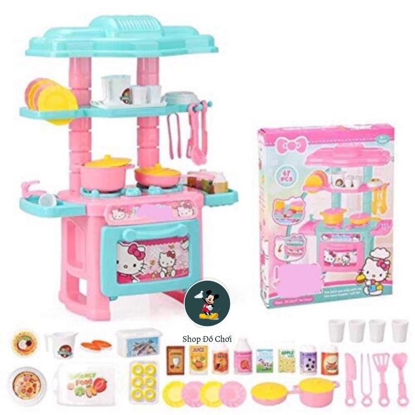 Bộ đồ chơi nhà bếp mini kitchen hellokitty