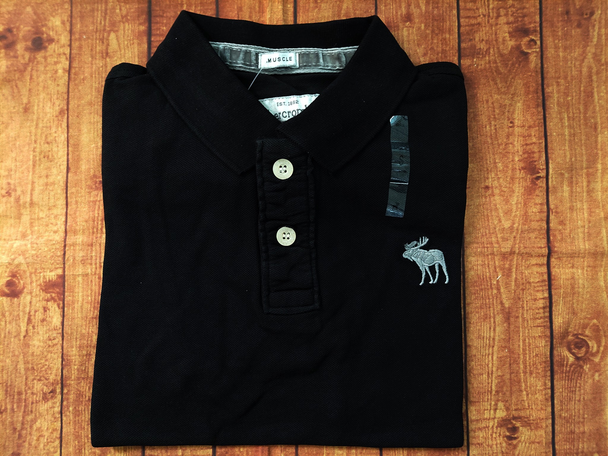 Áo thun Polo Abercrombie Black & Navy