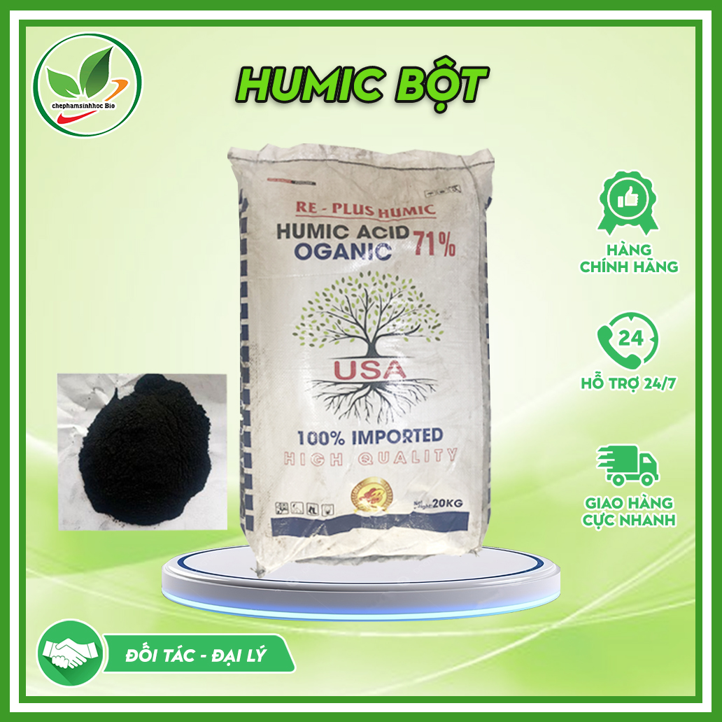 Phân bón HUMIC dạng bột. Bao 20kg