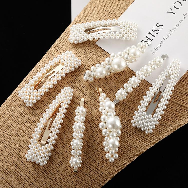 Kẹp Tóc Mái Hot Trend Đính Hạt, phụ kiện tóc, cặp tóc sti2228