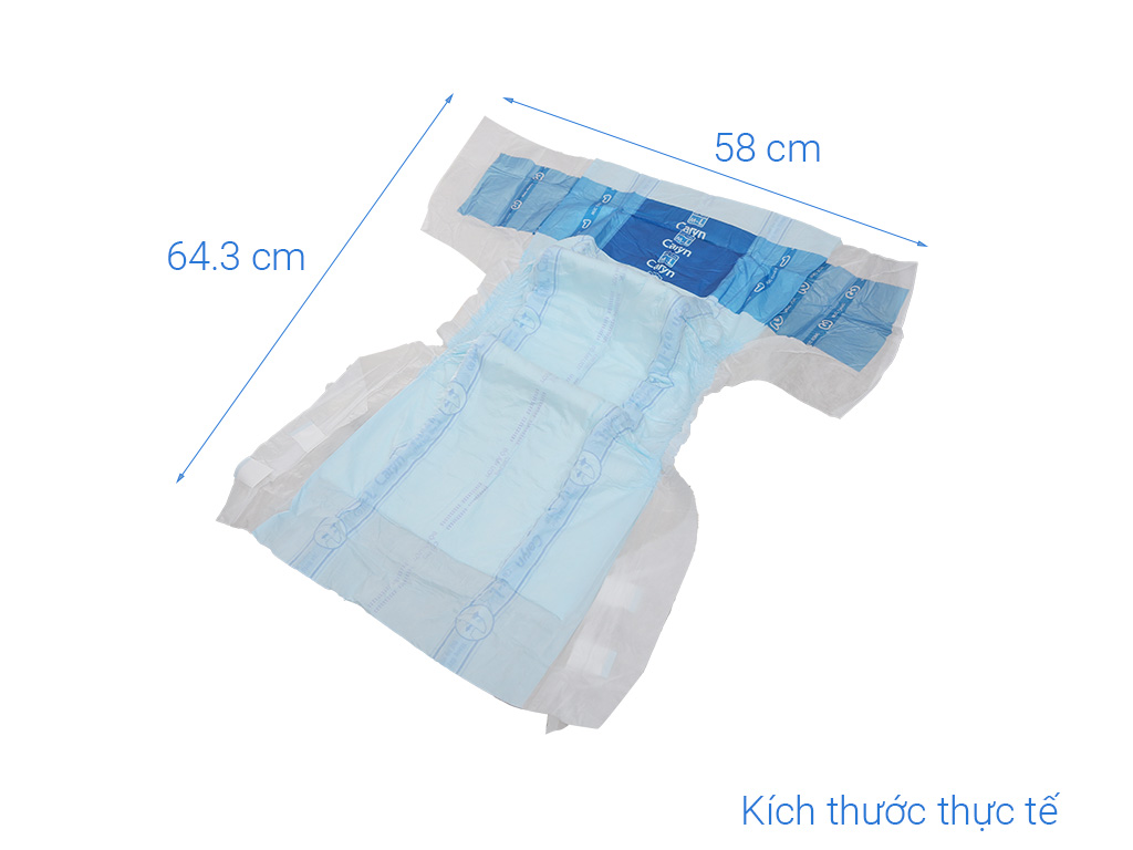 Tã dán Caryn siêu thấm (vòng hông 68 - 122cm) size L 40 miếng
