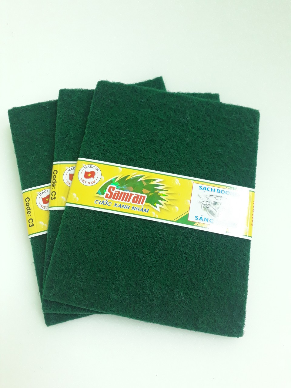 Cước xanh chùi nồi, cước chà xoong hiệu Samran