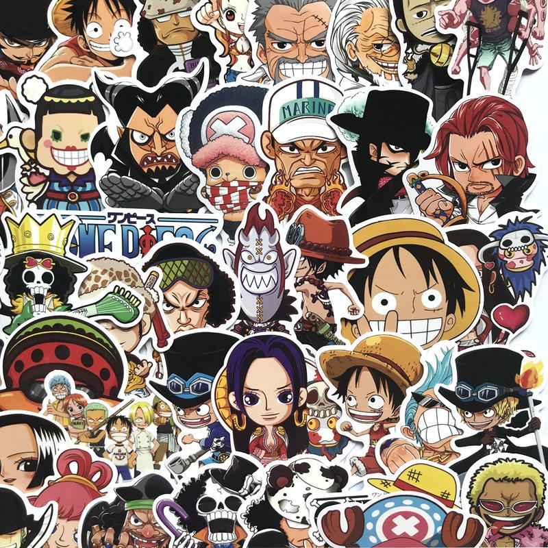 Sticker dán xe, dán mũ, dán laptop... Chủ đề ONE PIECE