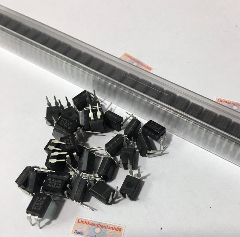 (10 con) Photo quang cắm(opto) PC814 dip-4 mới, chính hãng Sharp