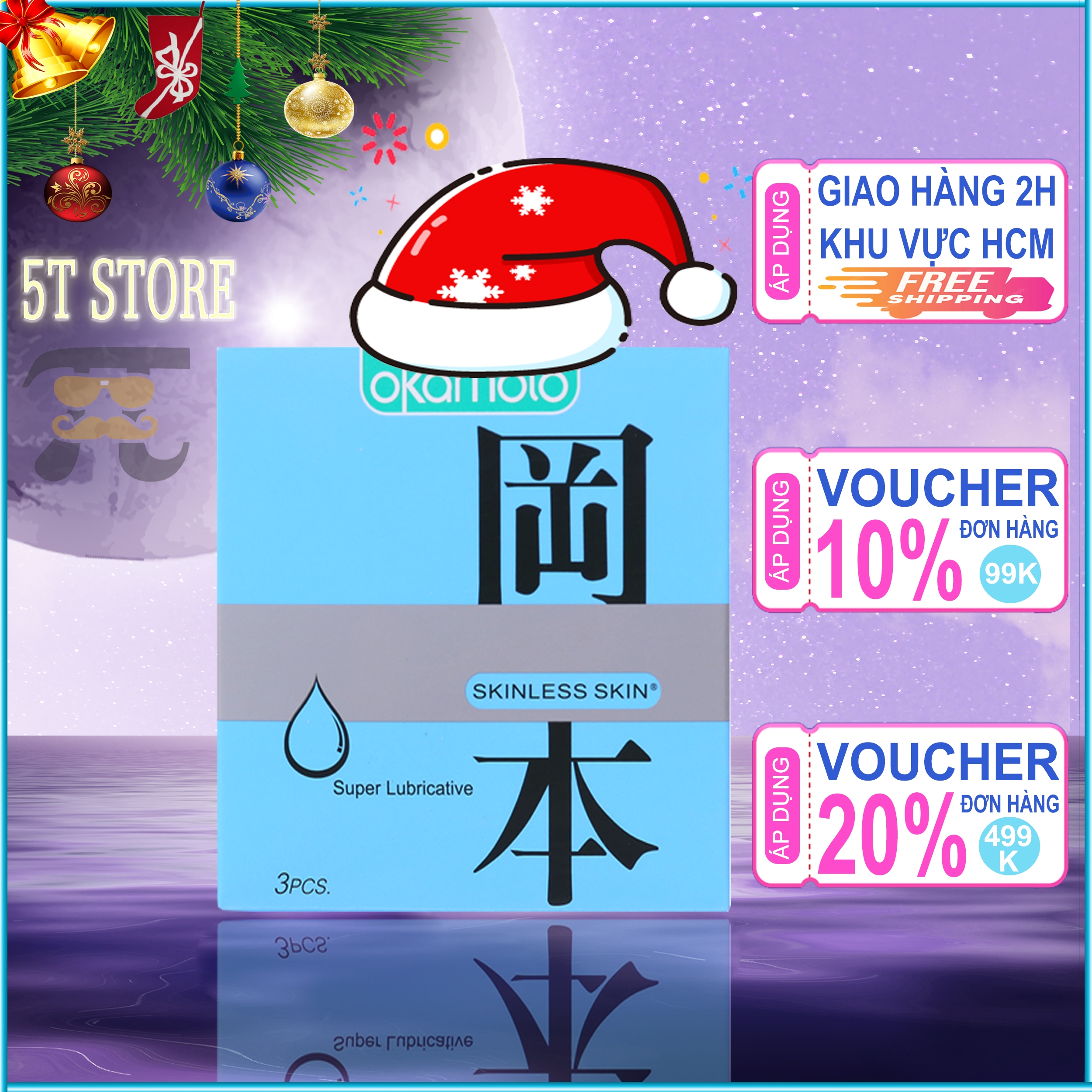 Bao Cao Su Siêu Mỏng Okamoto Super Lubricated - Nhiều Gel Bôi Trơn