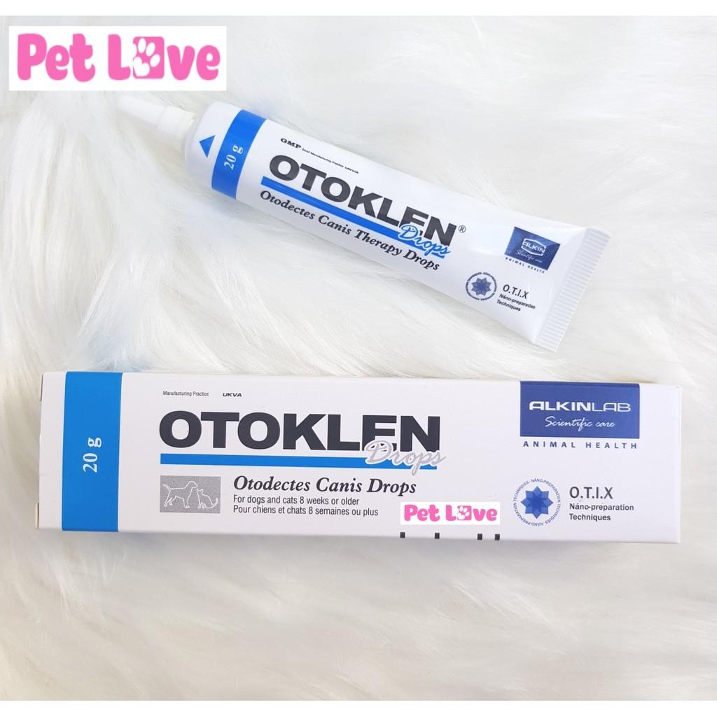 Otoklen diệt nấm, ve tai, chống viêm tai chó mèo (Alkin, Anh Quốc)