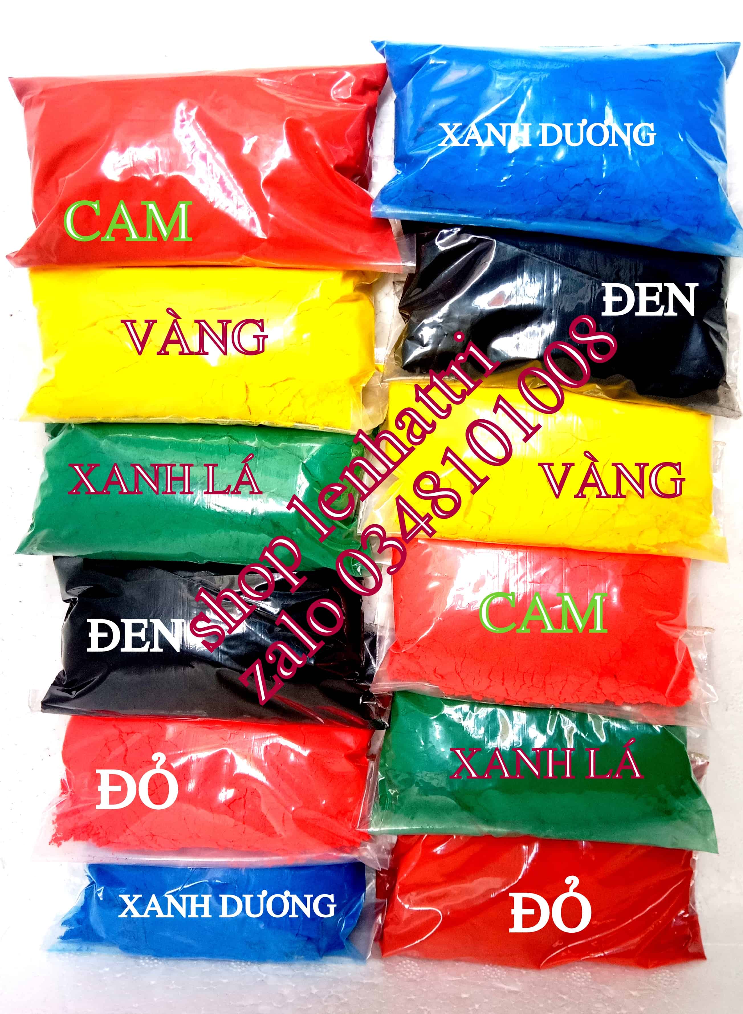 Bột màu nhuộm vải bột màu công nghiệp nhuộm quần áo 100g