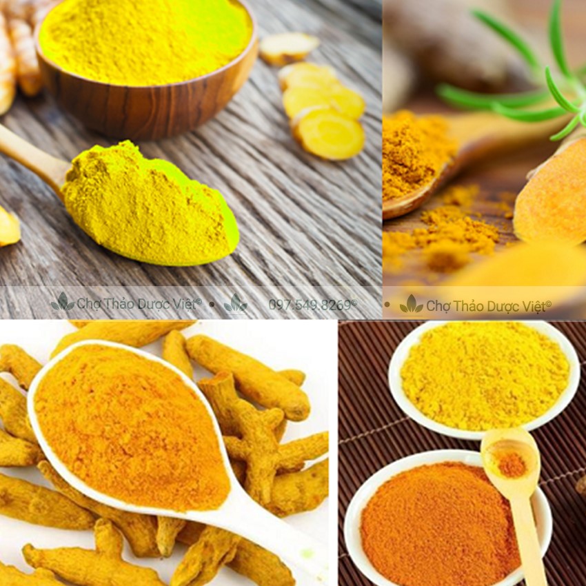 Bột nghệ vàng nguyên chất 100g, nguyên chất, thơm mịn, dùng pha uống, đắp mặt - Chợ Thảo Dược Việt