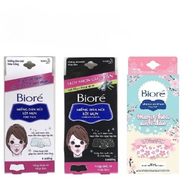 🎀 miếng dán mũi lột mụn biore nhật bản 👧