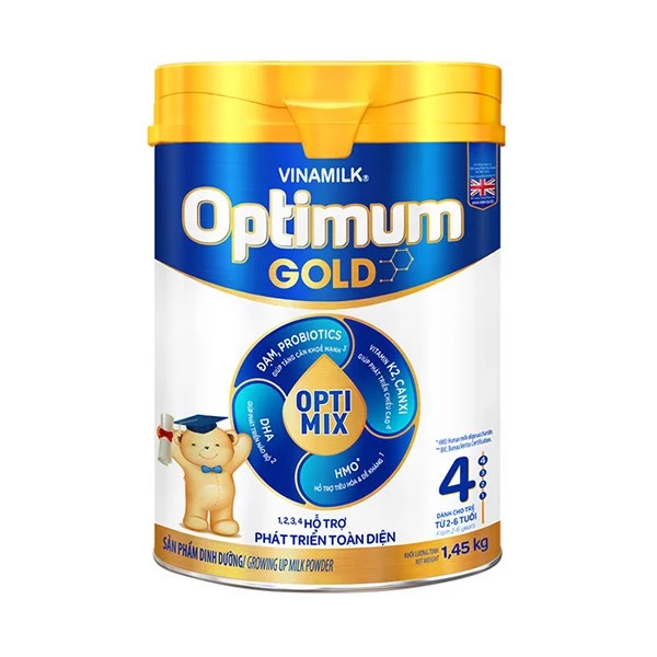 Sữa bột vinamilk optimum gold 4 optimix 1,45kg mới