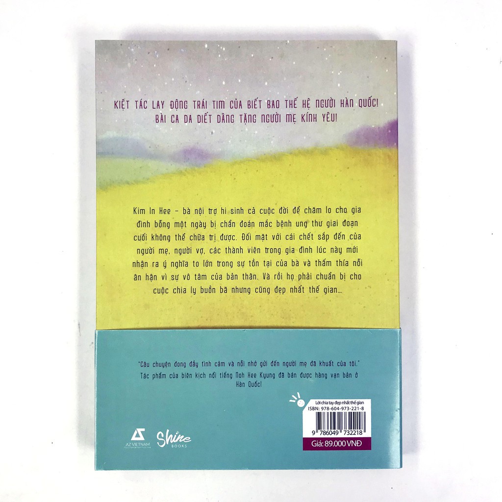 Sách - Lời Chia Tay Đẹp Nhất Thế Gian - Noh Hee Kyung | Lazada.vn
