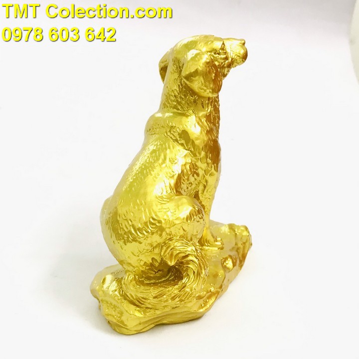 [HCM]Tượng Con Chó Vàng Màu vàng - SP005238