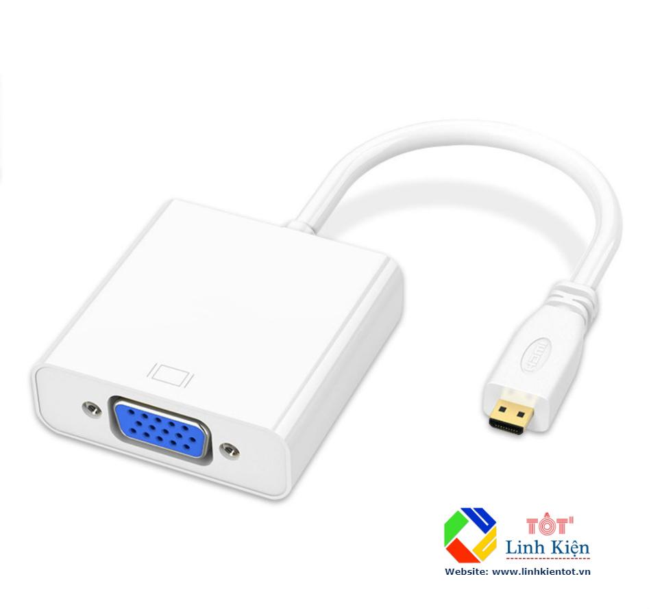 Cáp Chuyển Micro-HDMI Sang VGA Cho Raspberry Pi 4B