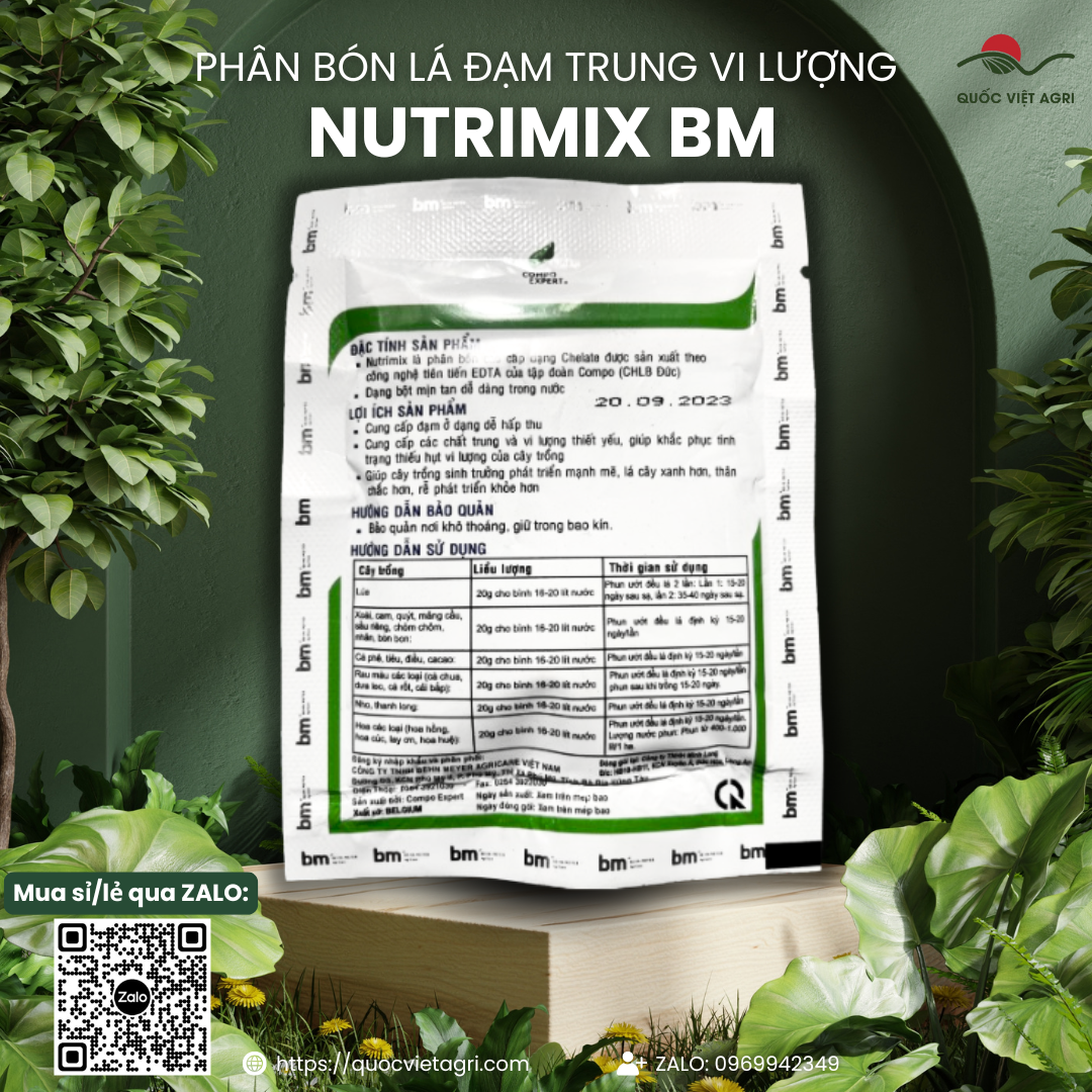 Phân bón lá NUTRIMIX BM (gói 20g) - Behn Meyer Nhập khẩu Đức